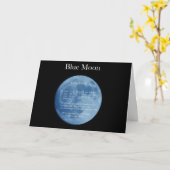 Blue Moon Birthday Card Karte (Gelbe Blume)