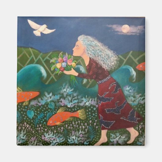 Blue Moon Bouquet Magnet (Vorne)