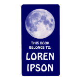 Blue Moon - Buchungsplatte (Vorne)