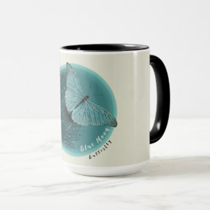 Blue Moon Butterfly Tasse