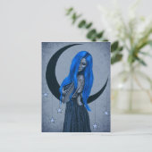 Blue Moon Celestie Fantasy Postcard Postkarte (Stehend Vorderseite)