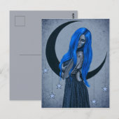 Blue Moon Celestie Fantasy Postcard Postkarte (Vorne/Hinten)