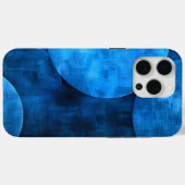 Blue Moon Circles Case-Mate iPhone Hülle (Rückseite (Horizontal))