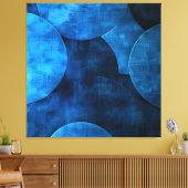 Blue Moon Circles Leinwanddruck (Insitu (Wohnzimmer))