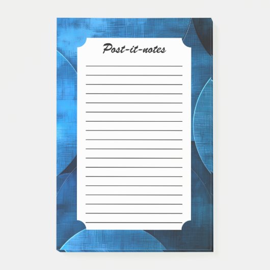Blue Moon Circles Post-it Klebezettel (Vorderseite)