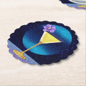 Blue Moon Cocktail Untersetzer (angewinkelt)