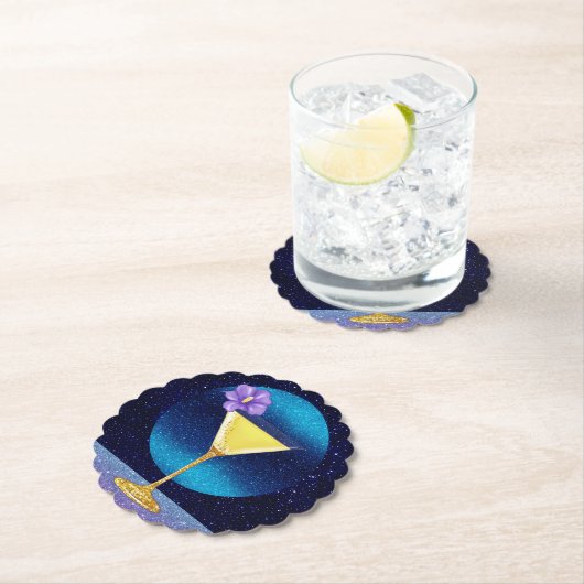 Blue Moon Cocktail Untersetzer (Vor Ort)