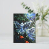 Blue Moon Fee - Postkarte (Stehend Vorderseite)