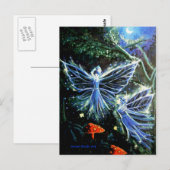 Blue Moon Fee - Postkarte (Vorne/Hinten)