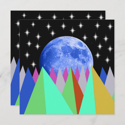 Blue Moon Flat Card (Vorne/Hinten)