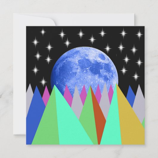 Blue Moon Flat Card (Vorderseite)