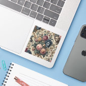 Blue Moon Grimoire – Gothic Victorian Aufkleber (Laptop mit iPhone)