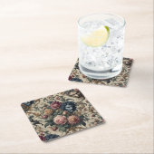 Blue Moon Grimoire – Gothic Victorian Rechteckiger Pappuntersetzer (Vor Ort)