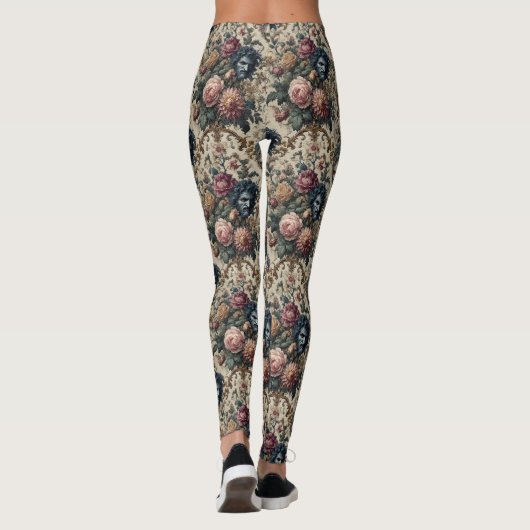 Blue Moon Grimoire - Gothic Viktorianisch Leggings (Rückseite)