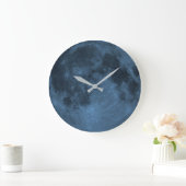 Blue Moon Große Wanduhr (Zuhause)
