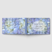 Blue Moon Hydrangea Custom Wedding Guest Book Gästebuch (Voll)