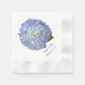 Blue Moon Hydrangea Custom Wedding Serviette (Vorderseite)