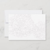 Blue Moon Hydrangea Wedding RSVP Menü Cards Karte (Rückseite)