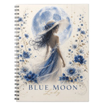 Blue Moon Lady Light Version Premium Notizbuch