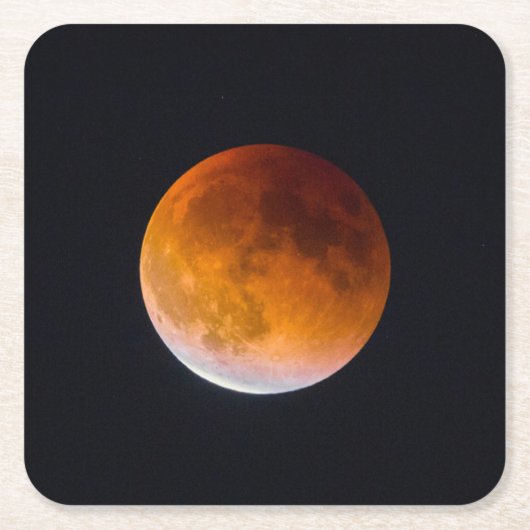 Blue Moon Lunar Eclipse | Washington State Rechteckiger Pappuntersetzer (Vorderseite)