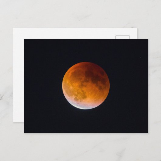 Blue Moon Lunar Eclipse | Washingtoner Staat Postkarte (Vorne/Hinten)