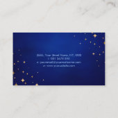 Blue Moon Magic - Oracle Cards, Ball und Crystals Visitenkarte (Rückseite)