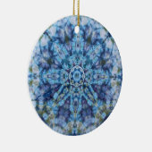 Blue Moon Mandala Keramik Ornament (Rechts)