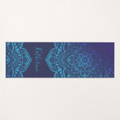Blue Moon Mandala Yoga Mat Yogamatte (Vorderseite (Horizontal))