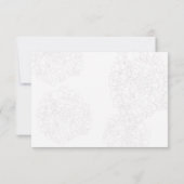 Blue Moon Menu Selection Wedding Repcard RSVP Karte (Rückseite)