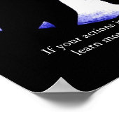 Blue Moon Motivierend Leadership Wolf Poster (Ecke)