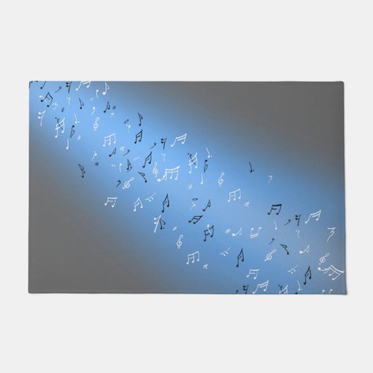 Blue Moon Musical Notes Fußmatte (Vorderseite)