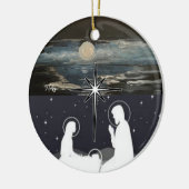 Blue Moon Nativity Keramik Ornament (Links)