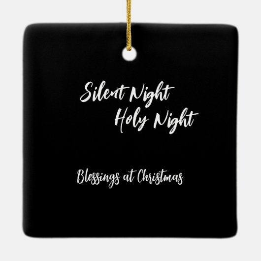 Blue Moon Nativity Keramikornament (Rückseite)