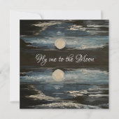 Blue Moon Note Card Mitteilungskarte (Vorderseite)