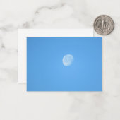 Blue Moon Note Card Mitteilungskarte (Vorderseite/Rückseite Beispiel)