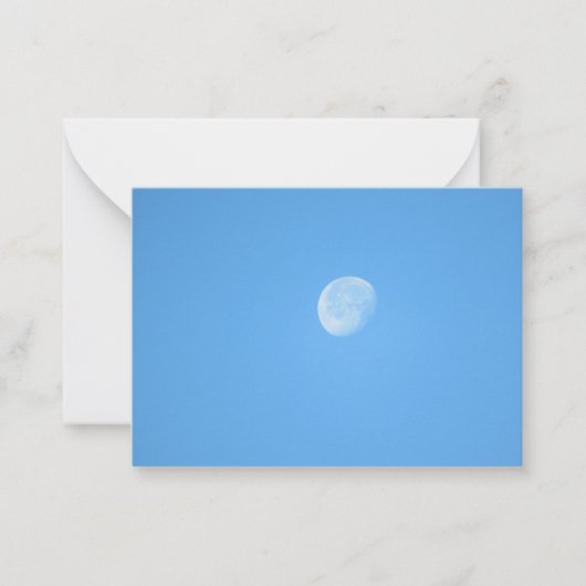 Blue Moon Note Card Mitteilungskarte (Vorderseite)