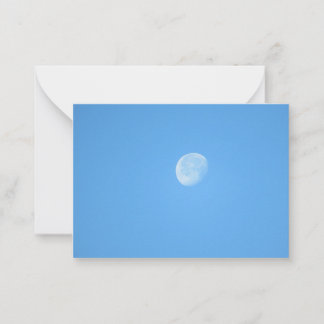 Blue Moon Note Card Mitteilungskarte