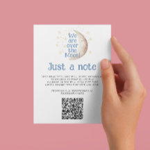 Blue Moon nur ein Hinweis Baby Dusche