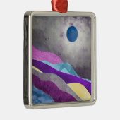 Blue Moon Ornament Aus Metall (Rechts)