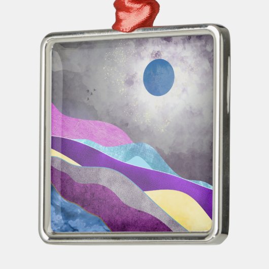 Blue Moon Ornament Aus Metall (Links)