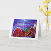 Blue Moon Over Chicago GREETING CARD Karte (Gelbe Blume)