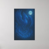 Blue Moon Phoenix · Fine Art Canvas Print Leinwanddruck (Vorderseite)