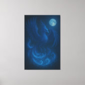 Blue Moon Phoenix · Fine Art Canvas Print Leinwanddruck (Vorderseite)