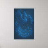 Blue Moon Phoenix · Fine Art Canvas Print Leinwanddruck (Vorderseite)
