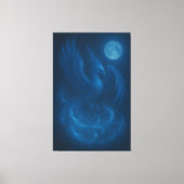 Blue Moon Phoenix · Fine Art Canvas Print Leinwanddruck (Vorderseite)