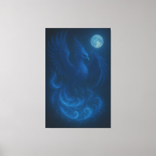 Blue Moon Phoenix · Fine Art Leinwanddruck