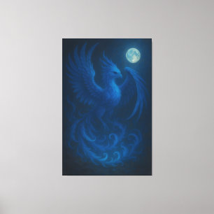 Blue Moon Phoenix · Fine Art Leinwanddruck