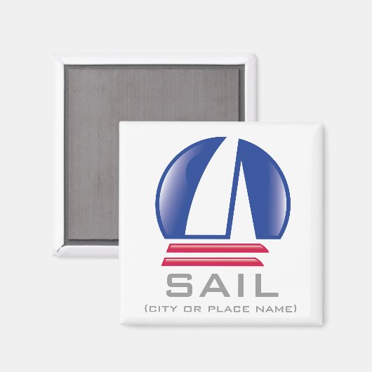 Blue Moon_Pontoon Racing_SAIL Template Magnet (Vorderseite/Rückseite)