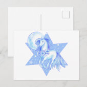 Blue Moon Pony Postkarte (Vorne/Hinten)