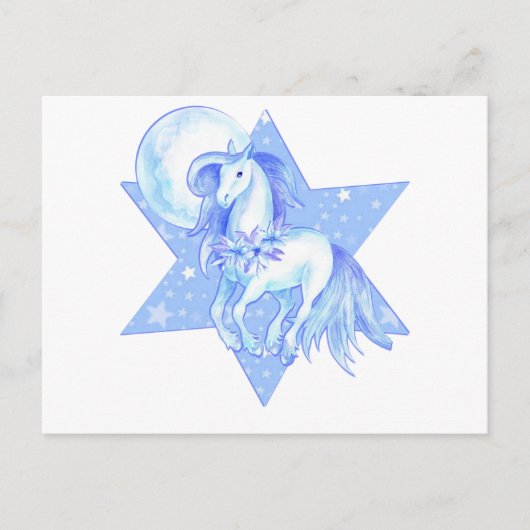 Blue Moon Pony Postkarte (Vorderseite)